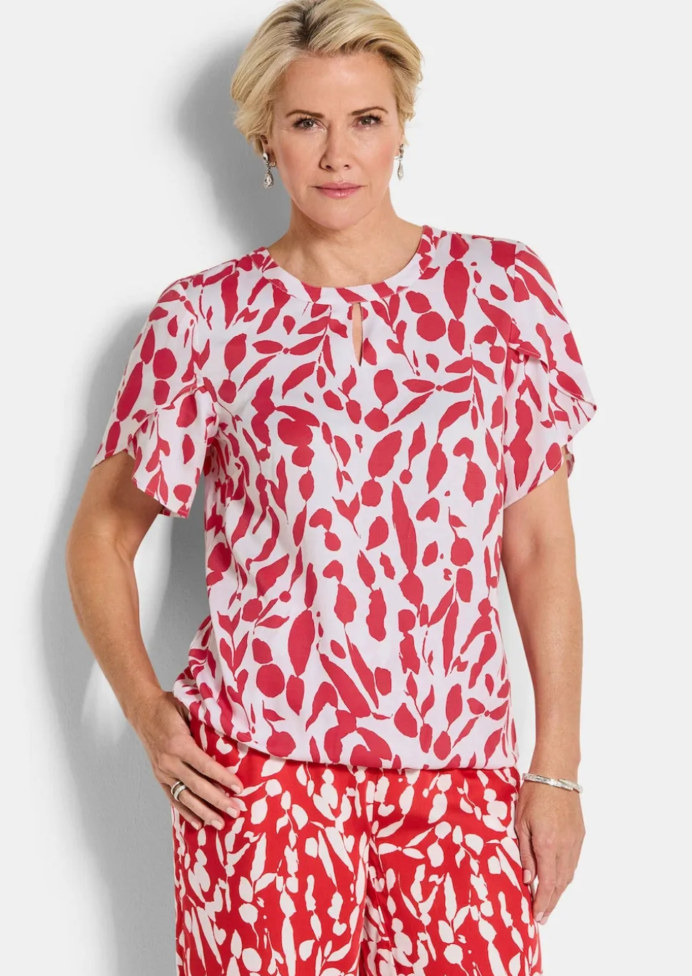 Elegante Bluse mit Tulpenärmeln