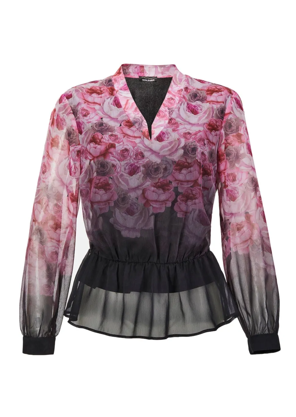 Elegante Druckbluse mit Schößchen