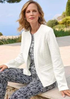 Elegante Jerseyjacke aus Baumwolle