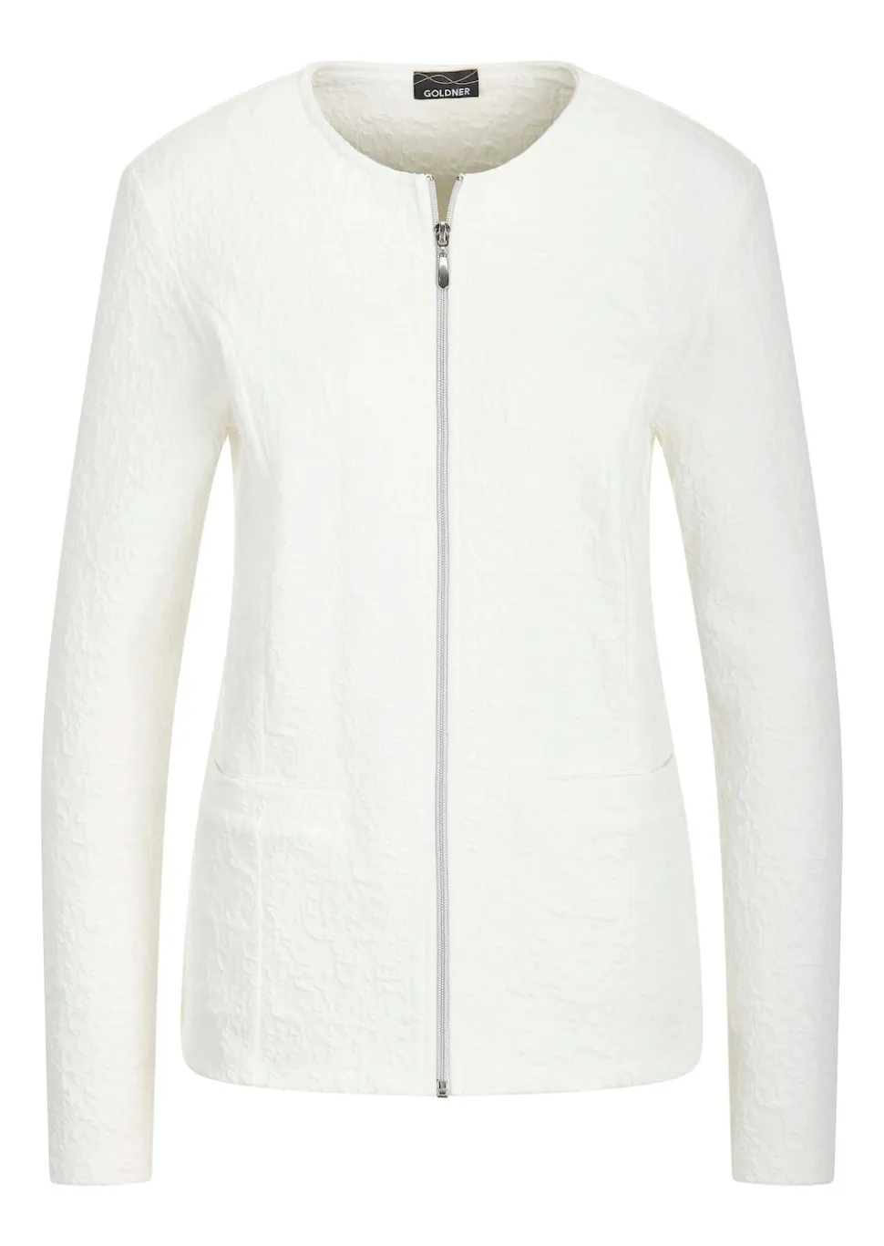 Elegante Jerseyjacke aus Baumwolle