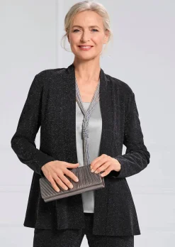 Elegante Jerseyjacke mit Lurex