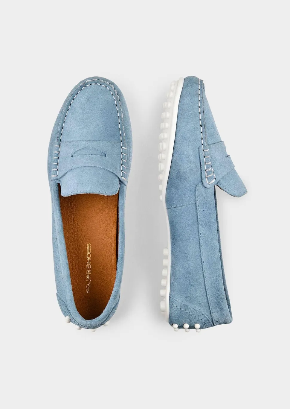 Elegante Mokassins aus echtem Leder