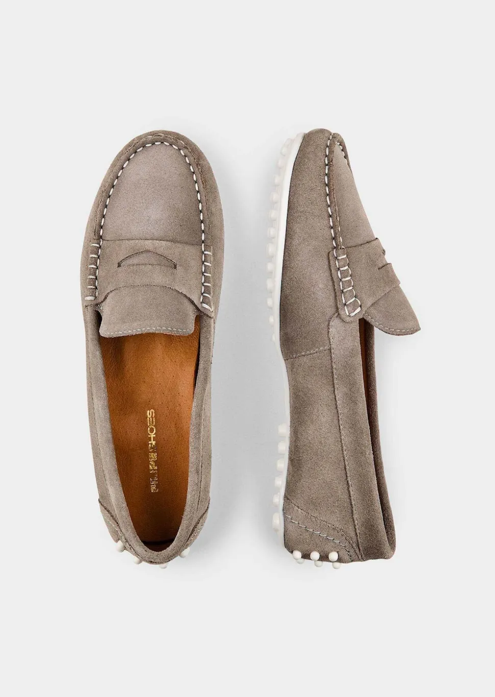 Elegante Mokassins aus echtem Leder
