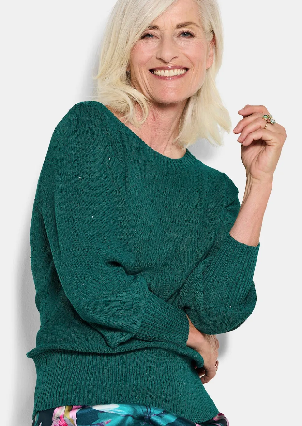 Eleganter Pullover mit Pailletten