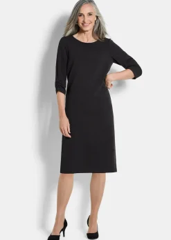 Elegantes Kleid mit gerafften Ärmeln