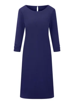 Elegantes Kleid mit gerafften Ärmeln