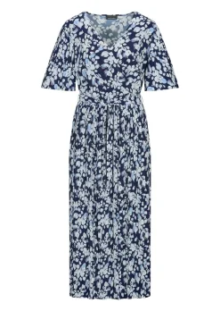 Elegantes Plisseekleid in Wickeloptik