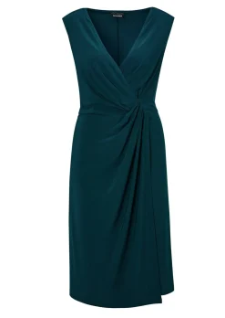 Elegantes Wickelkleid in Slinky-Qualität