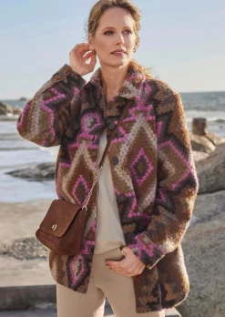 Ethno Hemdjacke mit Wollanteil