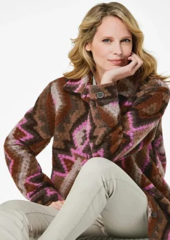 Ethno Hemdjacke mit Wollanteil