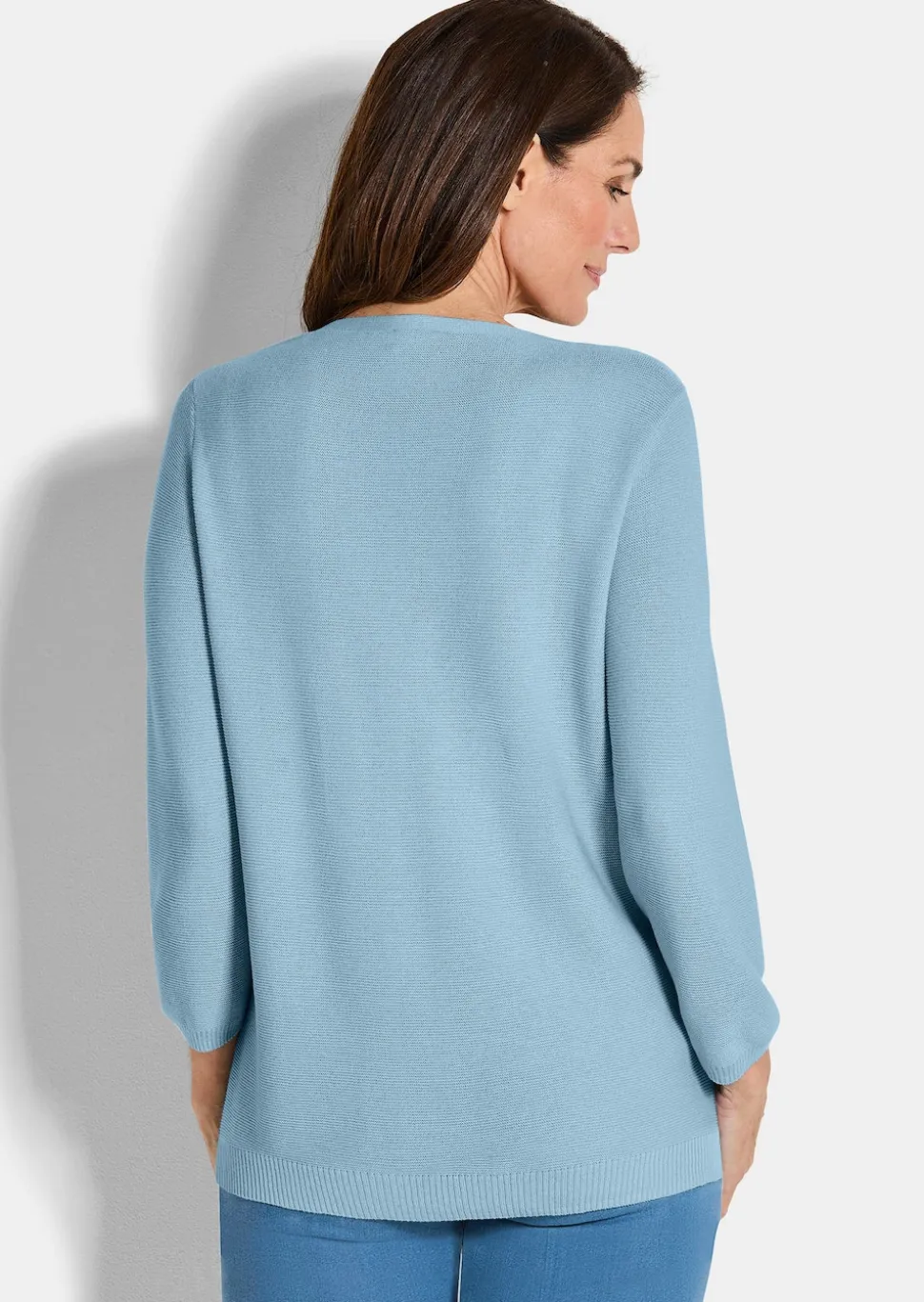 Feinstrick-Pullover aus reiner Baumwolle