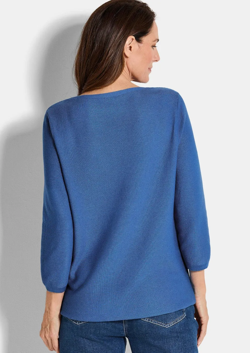 Feinstrick-Pullover aus reiner Baumwolle