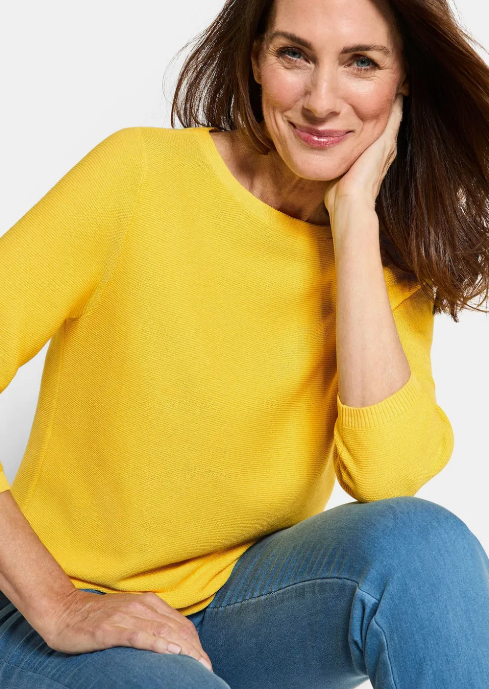 Feinstrick-Pullover aus reiner Baumwolle