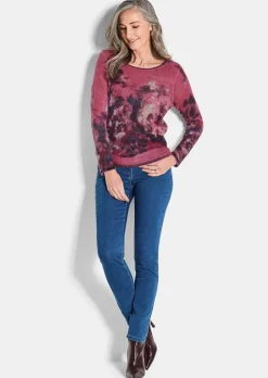 Feinstrick-Pullover mit Alpaka-Wolle