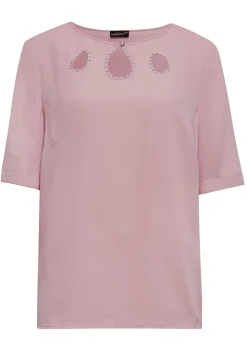 Feminine Bluse mit aufregender Ausschnittlösung