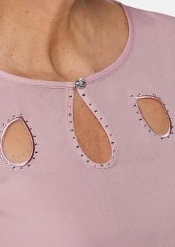 Feminine Bluse mit aufregender Ausschnittlösung