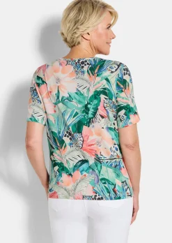 Feminines Shirt mit Herzausschnitt