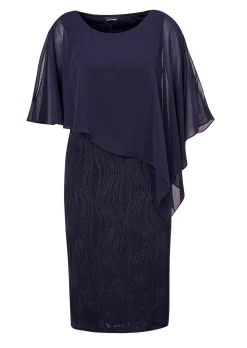 Festliches Kleid mit feinem Chiffonüberwurf