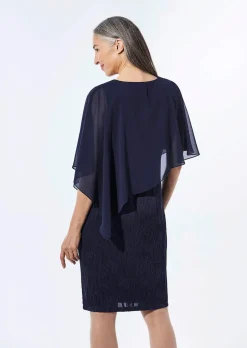 Festliches Kleid mit feinem Chiffonüberwurf