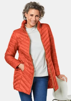 Figurschmeichelnde, leichte Longsteppjacke