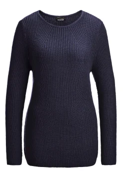 Figurschmeichelnder Pullover aus reiner Baumwolle