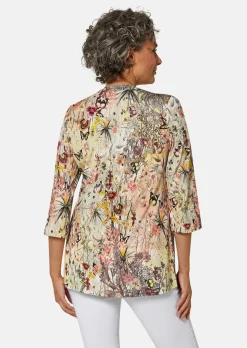 Figurschmeichelndes Drucktunika-Shirt