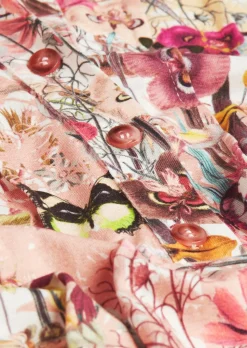 Figurschmeichelndes Drucktunika-Shirt