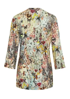 Figurschmeichelndes Drucktunika-Shirt