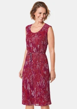 Figur umspielendes Kleid mit feinen Glanzgarnen