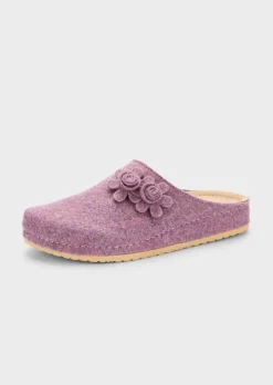 Filzpantoffeln mit Lederfußbett