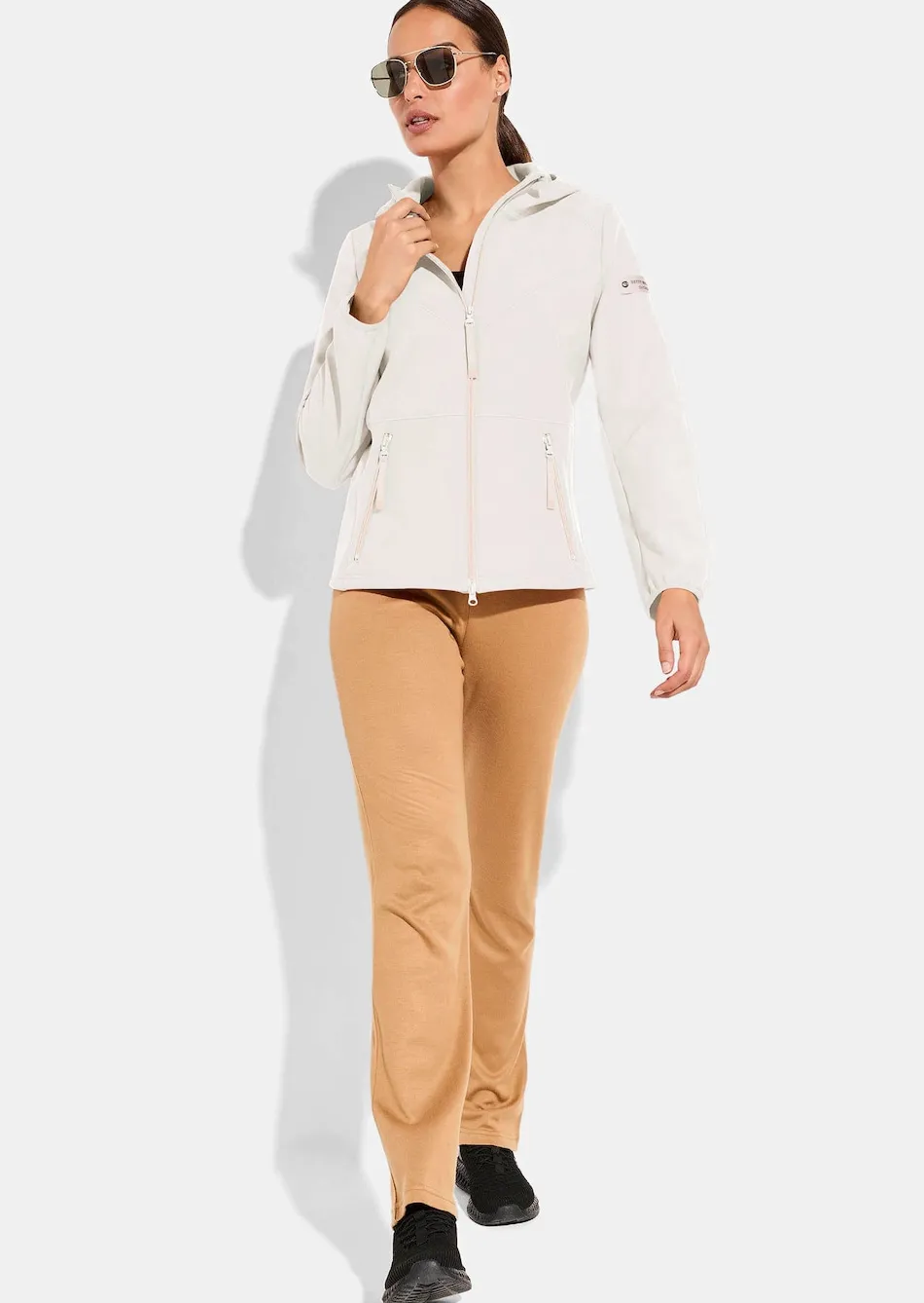 Flauschige Softshell-Jacke