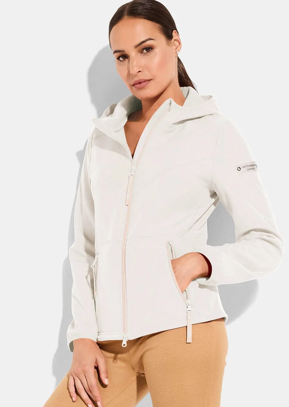 Flauschige Softshell-Jacke