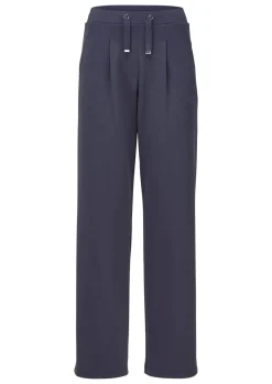 Freizeithose aus dichtem Viskose-Jersey