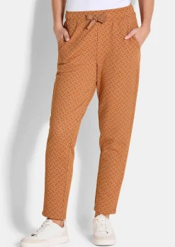 Freizeithose mit Glanz-Details