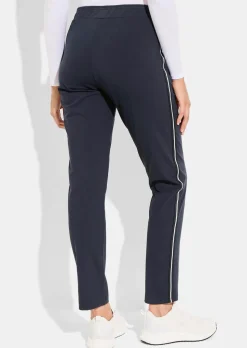 Freizeithose mit Glanzstreifen