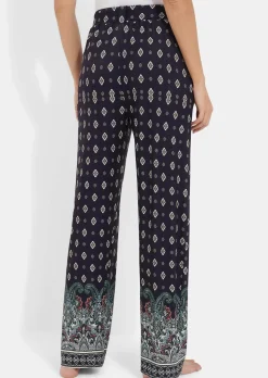 Freizeithose mit Schlupfbund und Stoffgürtel