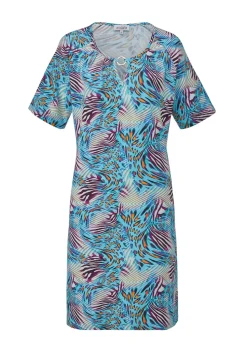 Freizeitkleid mit fantasievollem Animal Print