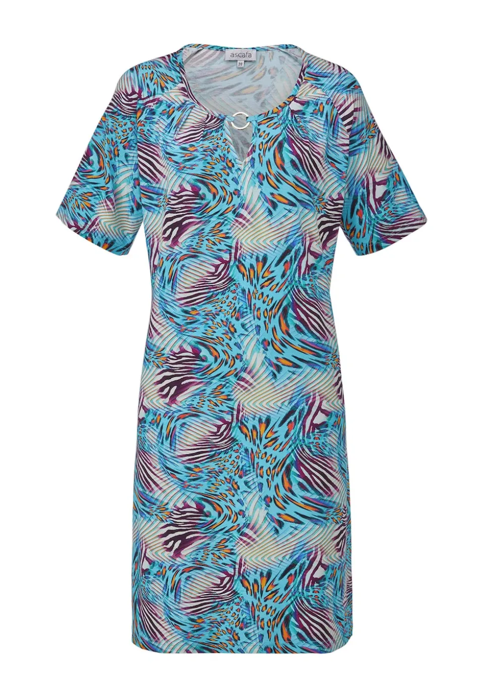 Freizeitkleid mit fantasievollem Animal Print
