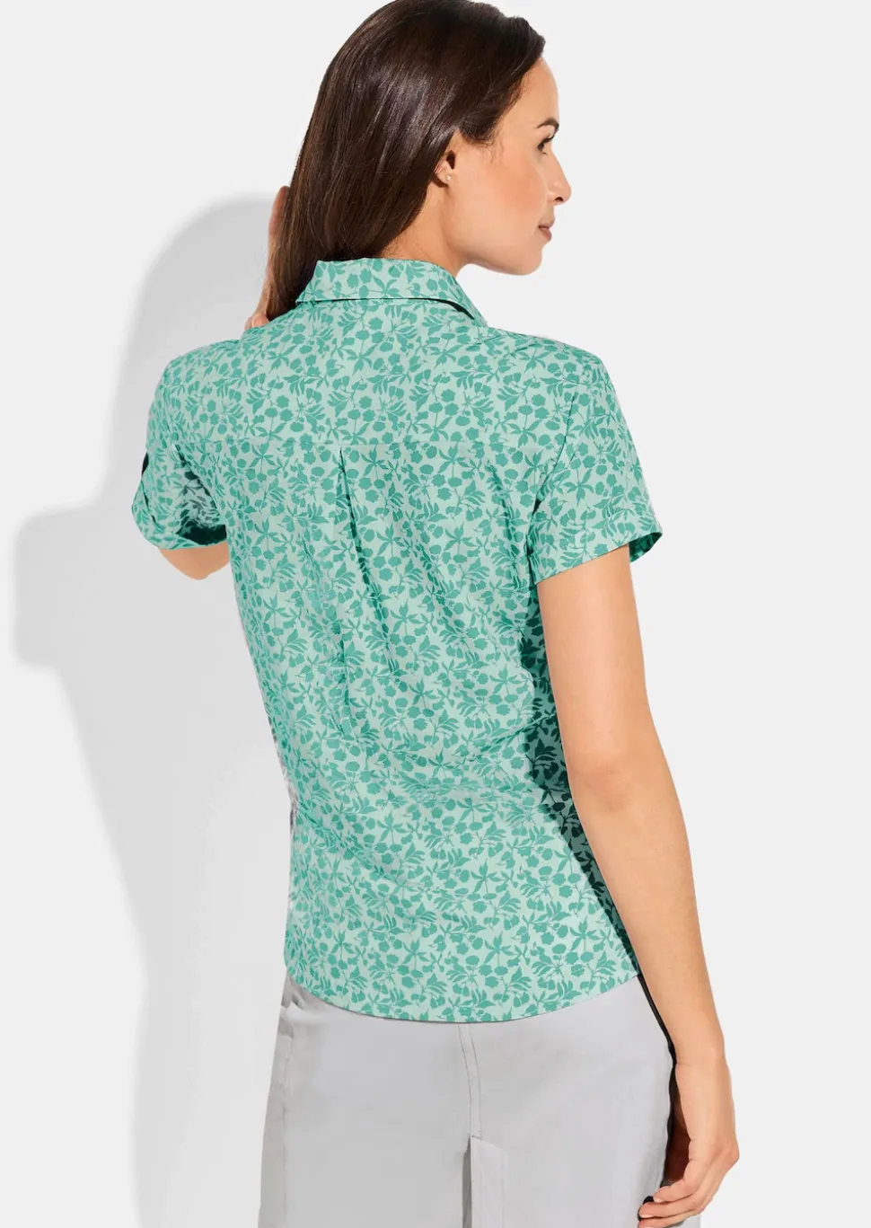 Funktionsbluse mit verlängertem Rücken