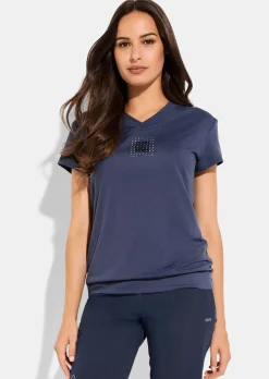 Funktionsshirt mit V-Ausschnitt