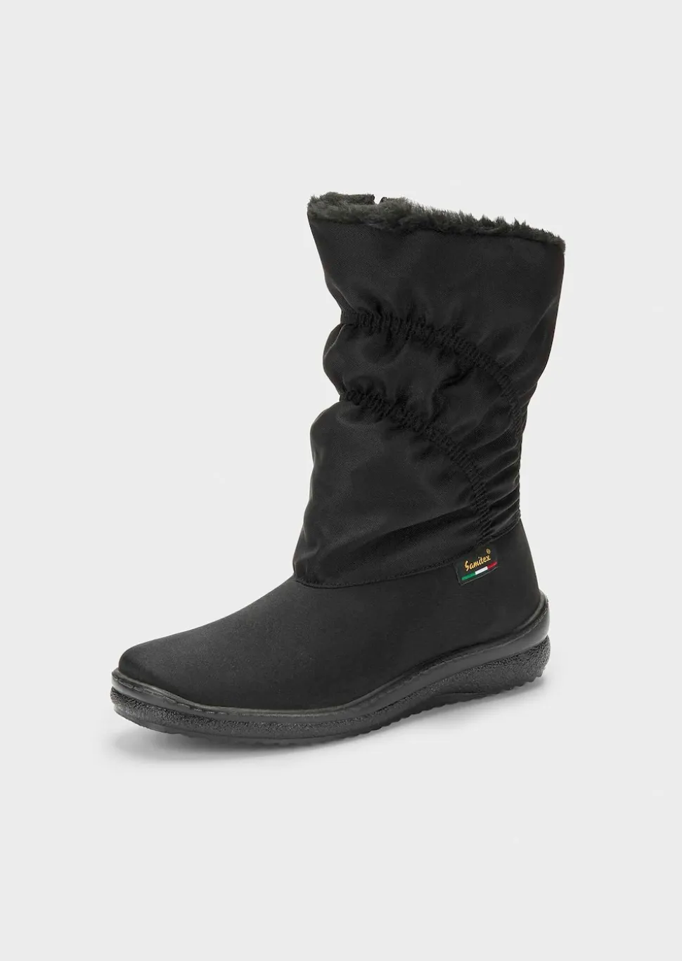 Gefütterte Winterstiefel mit Reißverschluss