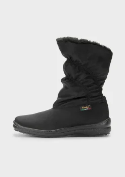 Gefütterte Winterstiefel mit Reißverschluss