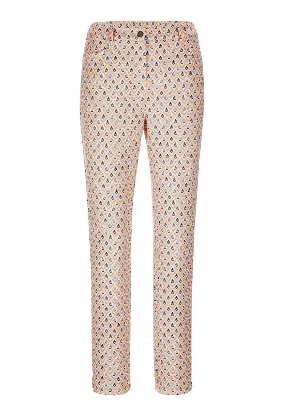 Gemusterte Hose LOUISA mit Formbund