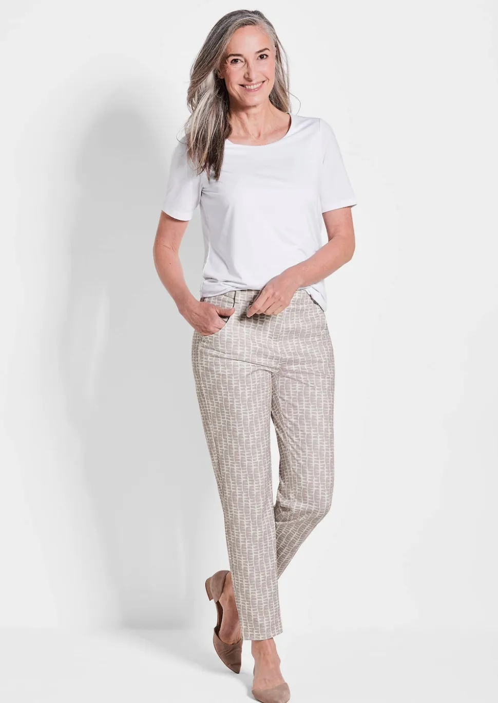 Gemusterte Jersey-Hose BELLA