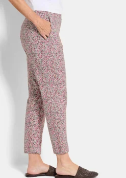 Gemusterte Schlupfhose LOUISA in Stretch-Qualität