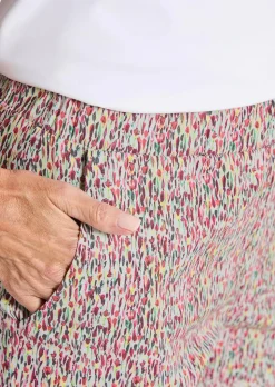 Gemusterte Schlupfhose LOUISA in Stretch-Qualität