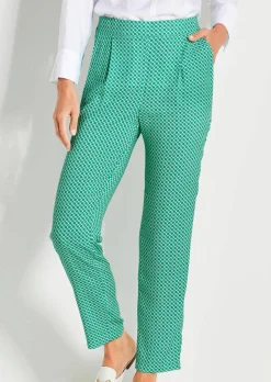 Gemusterte Schlupfhose SARA mit Minimalprint