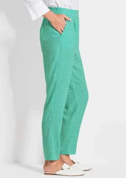 Gemusterte Schlupfhose SARA mit Minimalprint