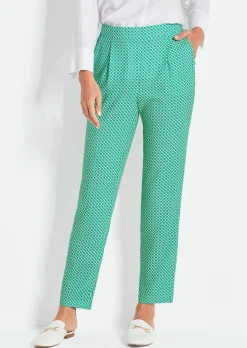 Gemusterte Schlupfhose SARA mit Minimalprint