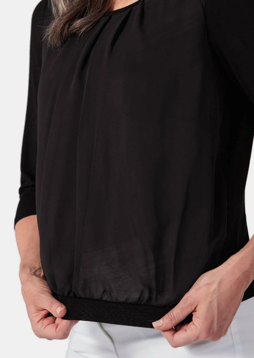 Gepflegtes Shirt in eleganter Blusen-Optik